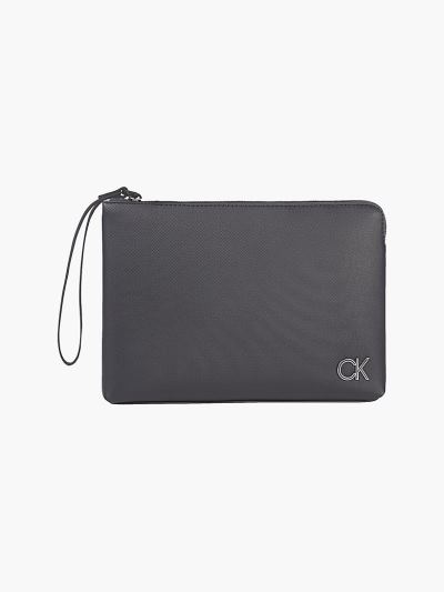 Calvin Klein Táskák & Kiegészítők HU537144 | Calvin Klein Enamel Férfi Pénztárca Fekete